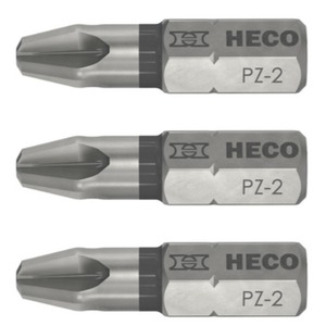 Pozi-Drive bits, PZ2, Pack of 10