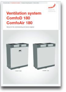 Comfoair 180 Commissioning manual