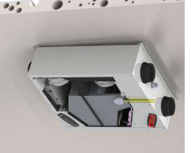 Condensate drain connector for ceiling mount application of Zehnder ComfoAir 160