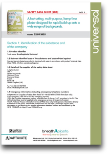 Adaptavate Universal Safety Data Sheet