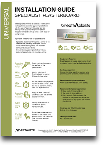 Installation Guide - Universal: Specialist Plasterboard