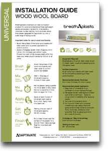 Installation Guide - Universal: Woodwool