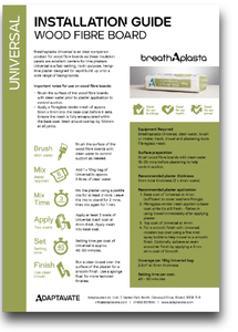 Installation Guide - Universal: Woodfibre